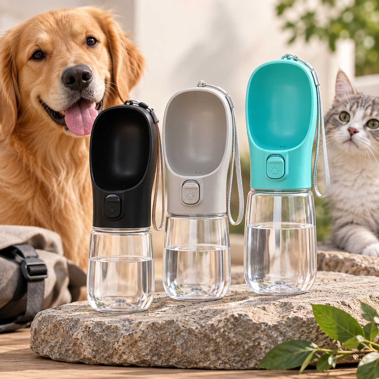 Botella de Agua Portátil Antigoteo para Mascotas
