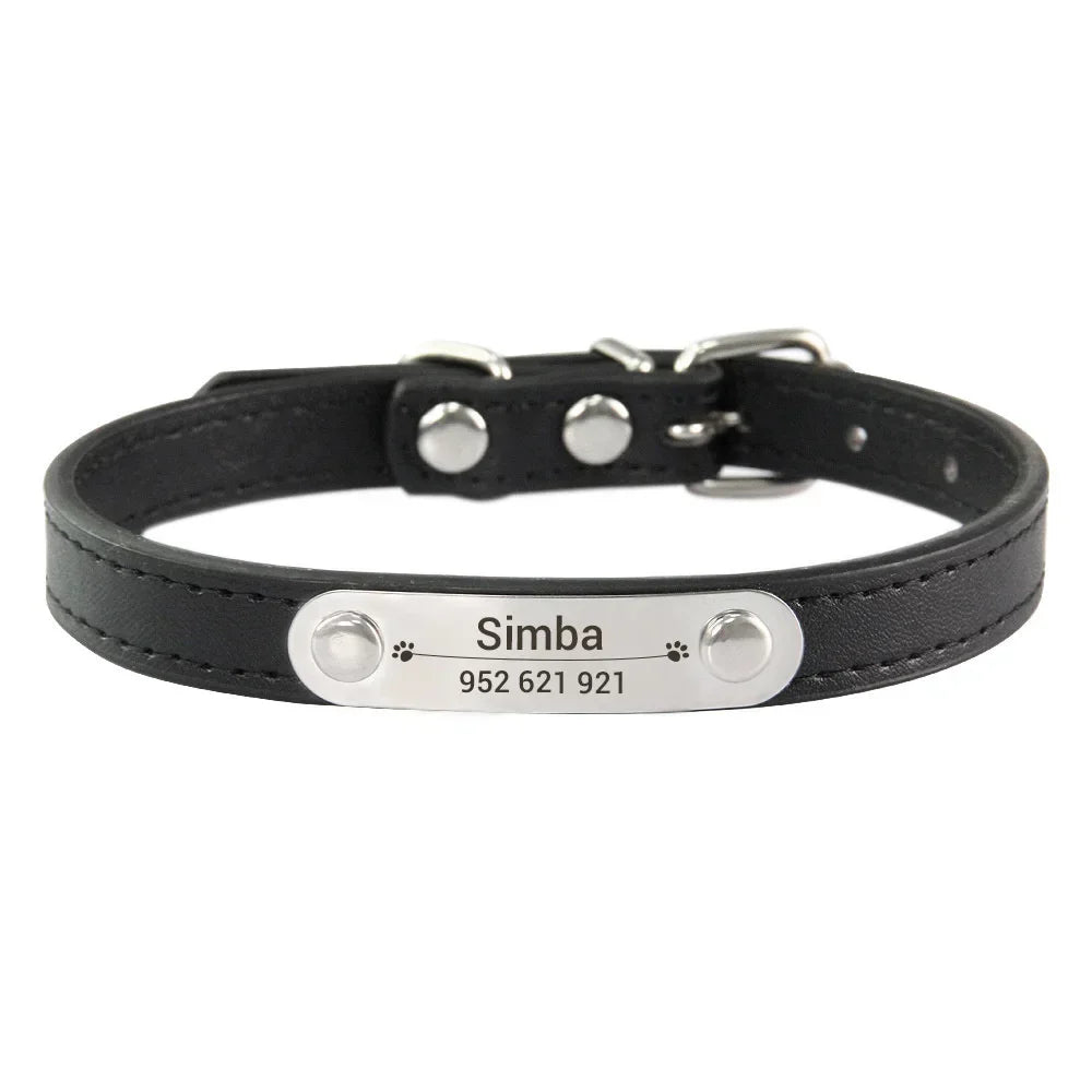 Collar Personalizado para Perro con Nombre y Teléfono