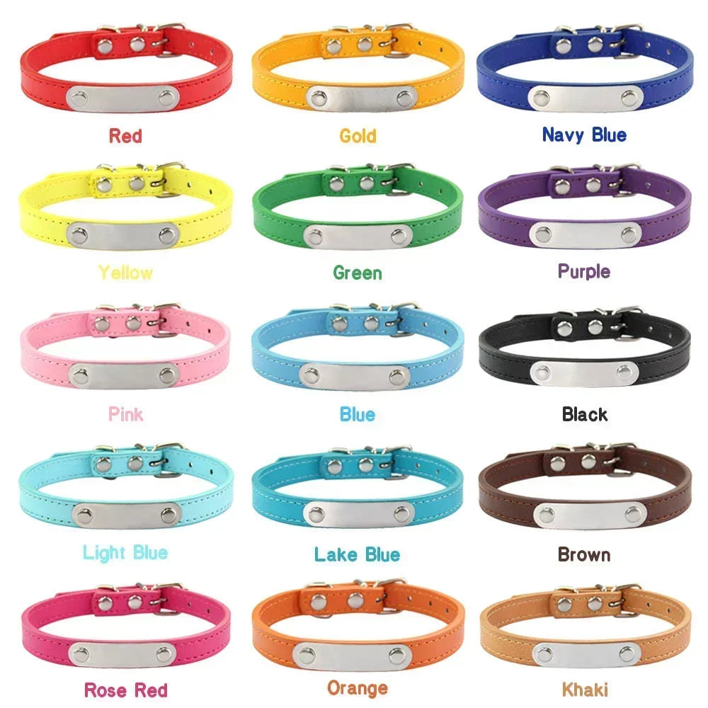 Collar Personalizado para Perro con Nombre y Teléfono