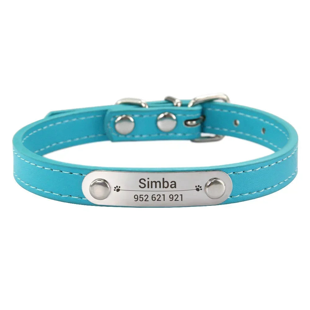 Collar Personalizado para Perro con Nombre y Teléfono