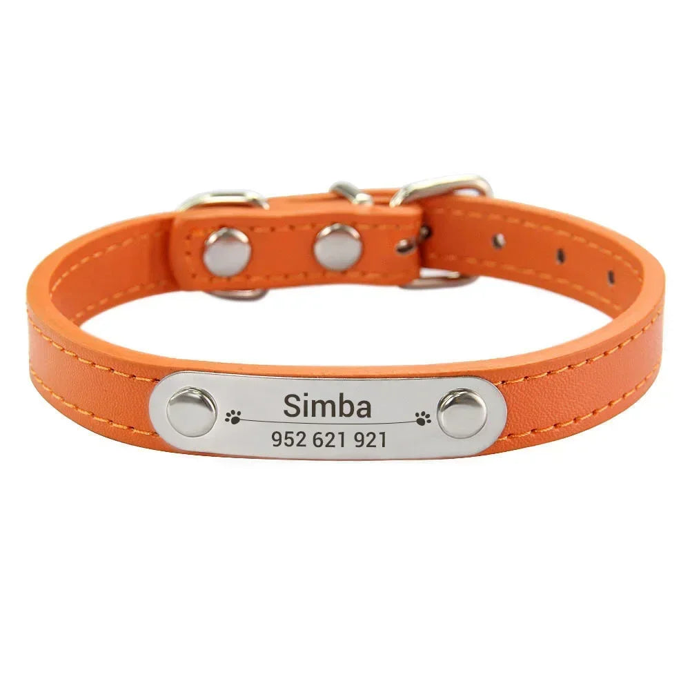 Collar Personalizado para Perro con Nombre y Teléfono