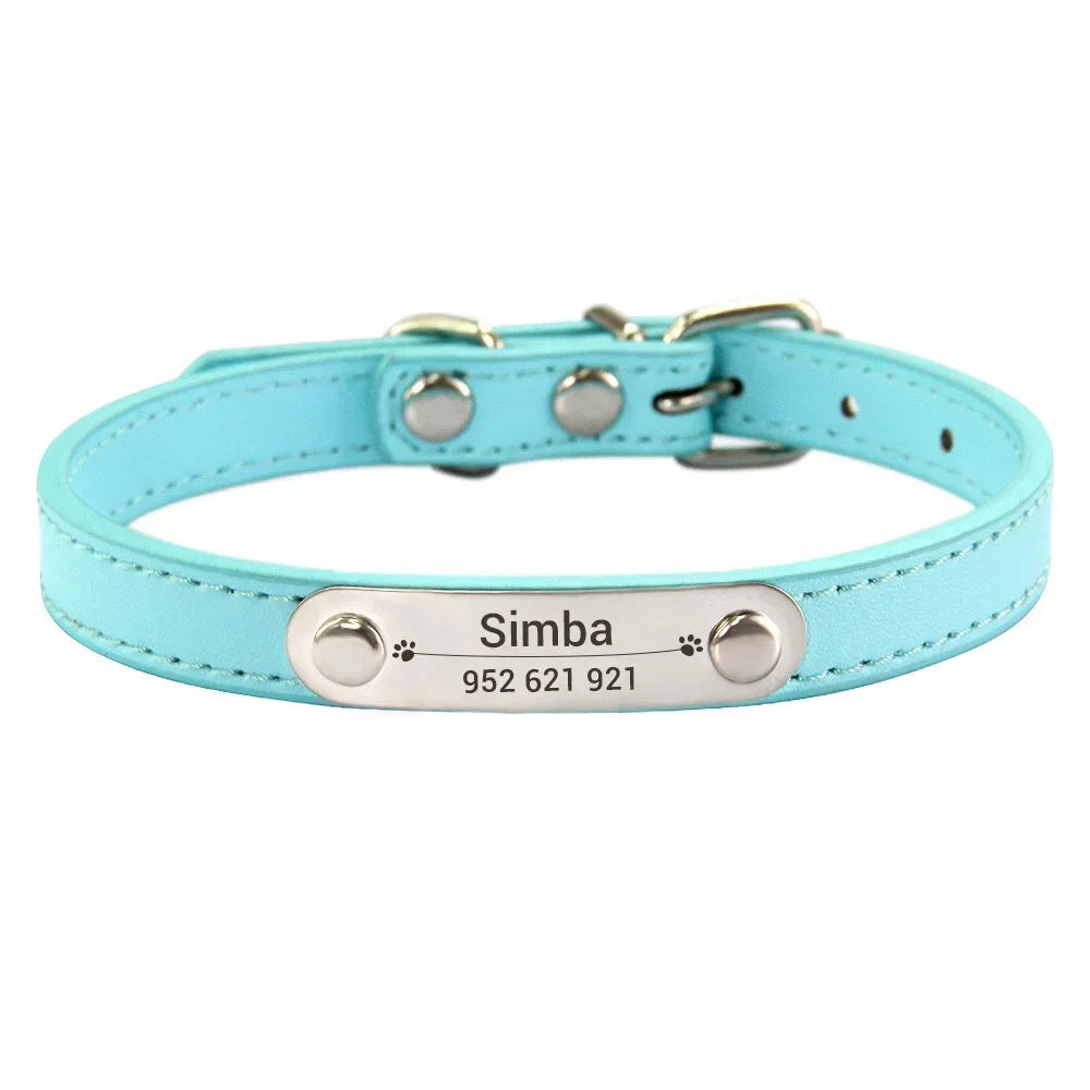 Collar Personalizado para Perro con Nombre y Teléfono