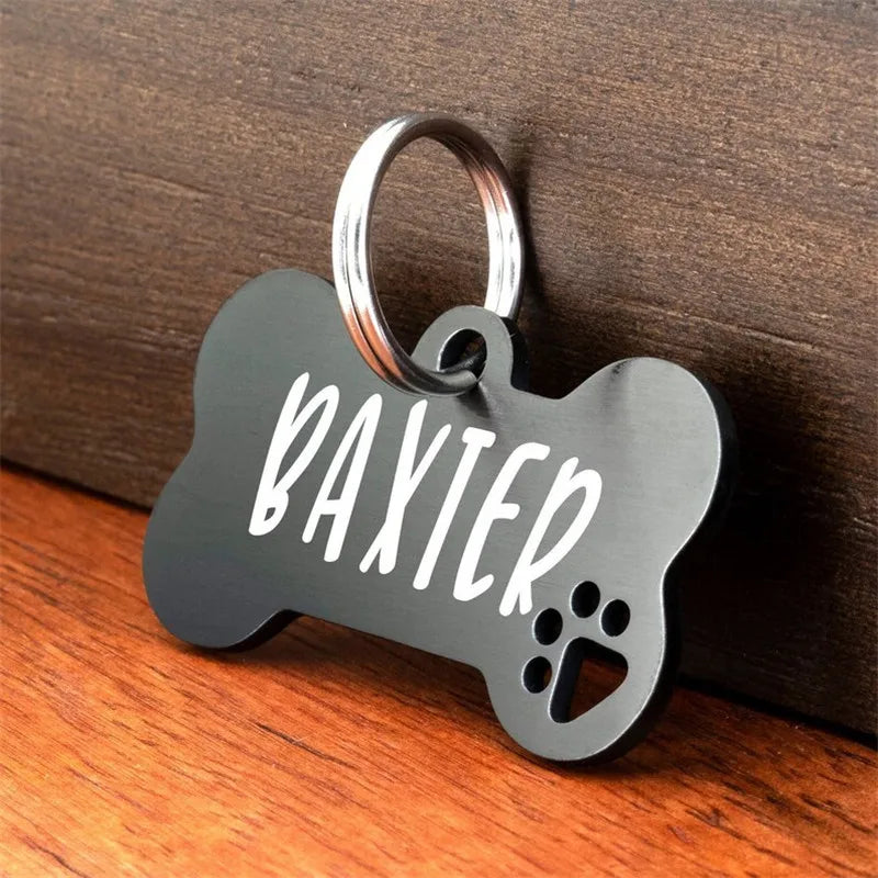 Placa Personalizada para Perro con Nombre y Teléfono