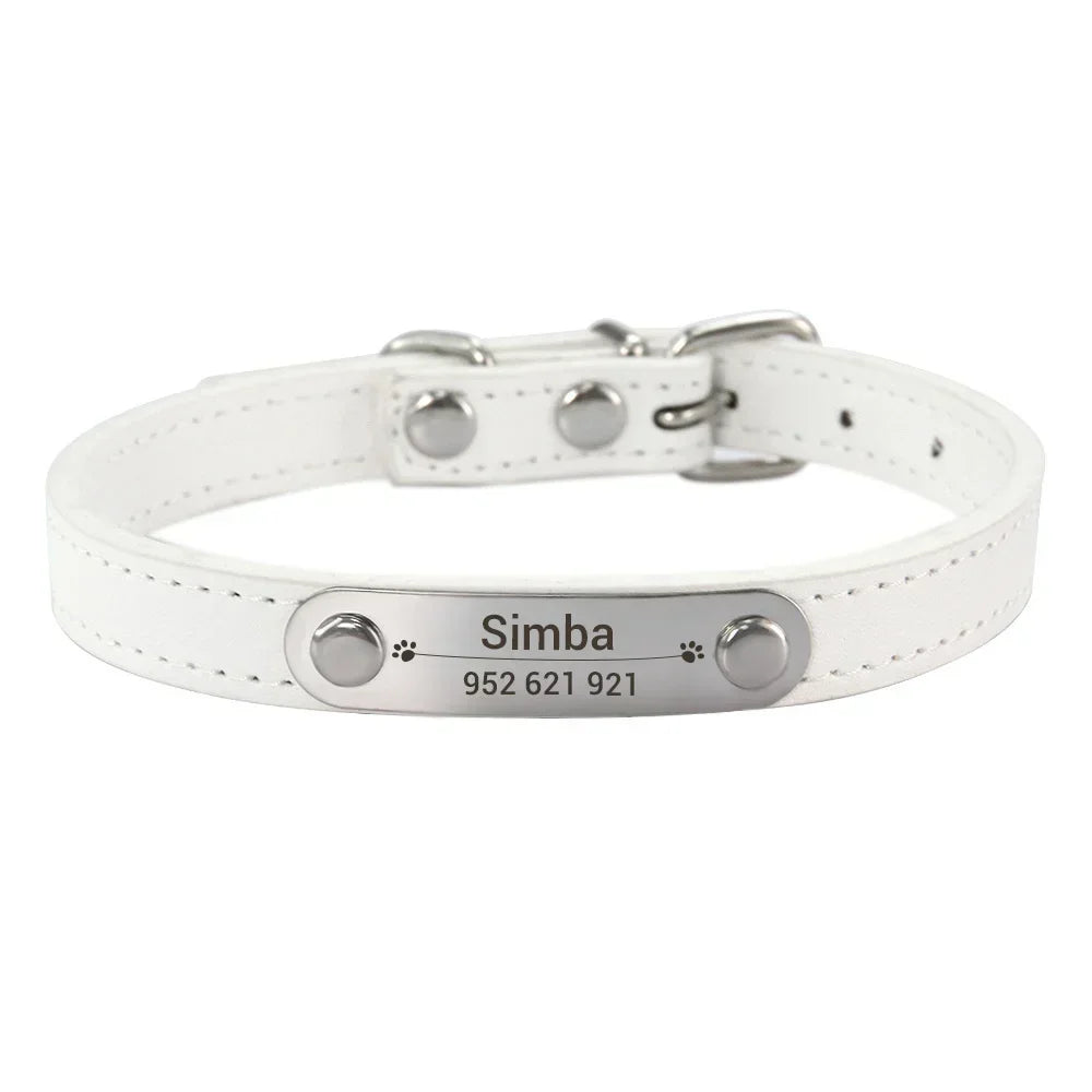 Collar Personalizado para Perro con Nombre y Teléfono