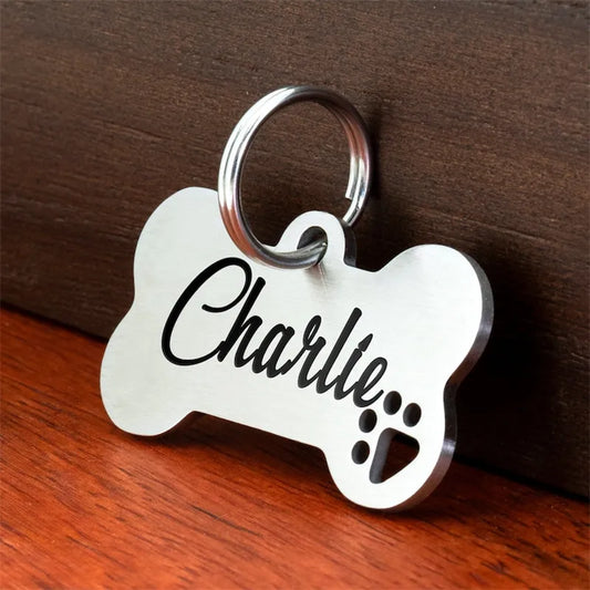 Placa Personalizada para Perro con Nombre y Teléfono